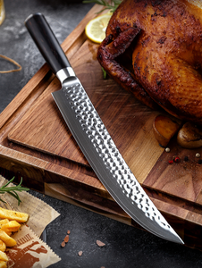Damascus Steel Carving Knife with Fork